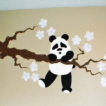 Panda Mural {Hand-Painted}