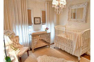 Inspiration for a timeless nursery remodel in Dallas
