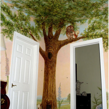 Peter Rabbit Mural inspired by Beatrix Potter