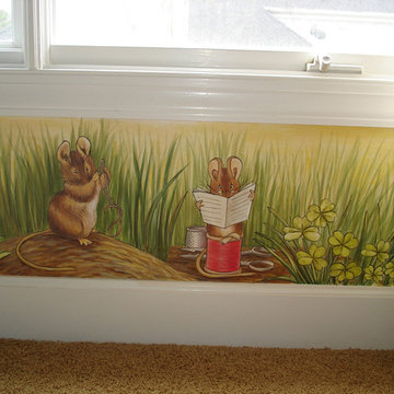 Peter Rabbit Mural inspired by Beatrix Potter
