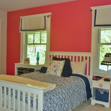 Pink & Blue Girls Bedroom