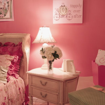 Pink Romantic French Country Girl's Bedroom