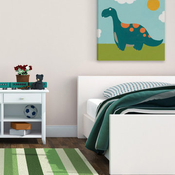 "Playtime Dino III" Painting Print on Wrapped Canvas