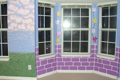 Example of a trendy kids' room design in Atlanta