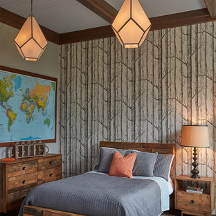 Beach style gender-neutral kids' room photo in Baltimore with multicolored walls