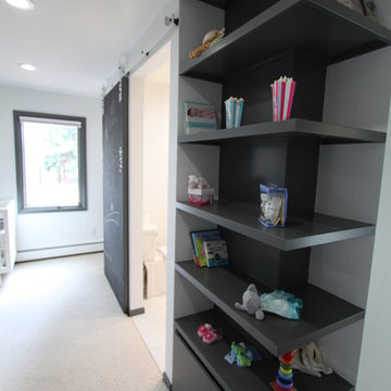 Prospect Nursery - built in bookcase/toy box