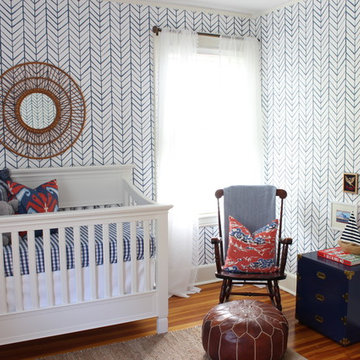 Red, White and Blue Boy's Nursery