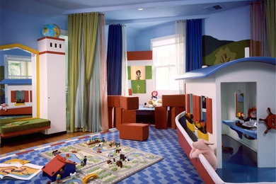 Aménagement d'une chambre d'enfant classique.