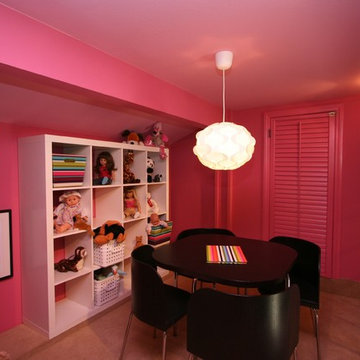 Robeson Design Pink Toy Room with IKEA Storage