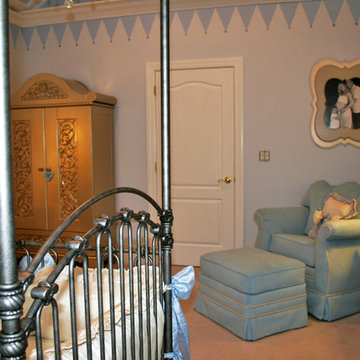 Royal Prince Nursery in Baby Blue and Silver