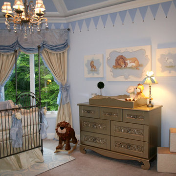 Royal Prince Nursery in Baby Blue and Silver
