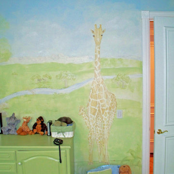 Safari Mural for Baby Boy