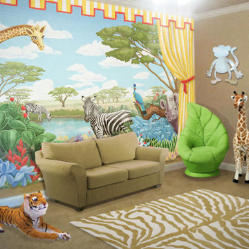 Safari Mural in Playroom