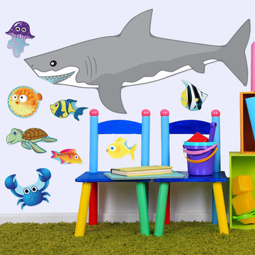 Shark and Ocean Animal Kids Bedroom or Playroom
