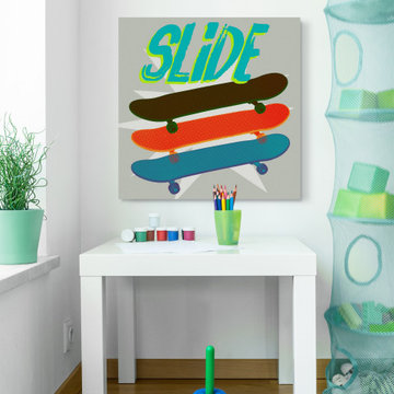 "SK8R II" Painting Print on Wrapped Canvas