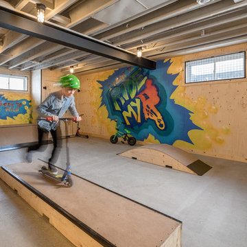 Skate park in the basement - WHAT?!!