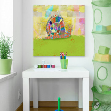 "Snail Trail" Painting Print on Wrapped Canvas