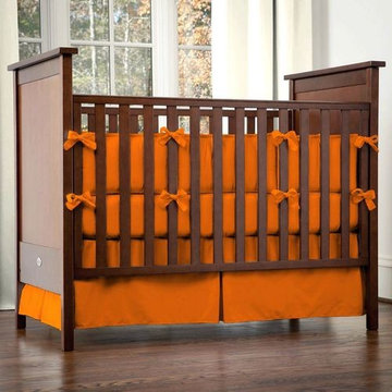 Solid Orange Crib Bedding Collection by Carousel Designs