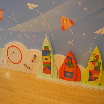 Spaceport Themed Indoor Children's Playroom