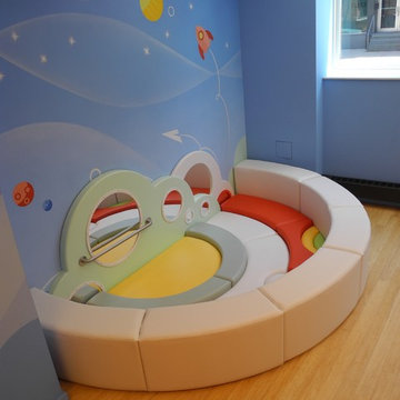Spaceport Themed Indoor Children's Playroom