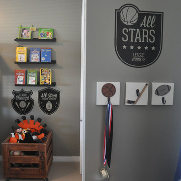 Sports Room Theme for a boys shared space