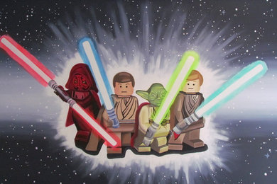 Star Wars Lego Mural