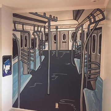 Subway Mural: Boys Room in Brooklyn