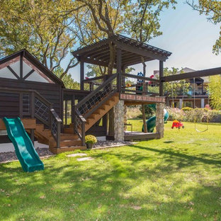 Example of a cottage kids' room design in Dallas