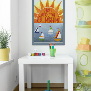 "Sunshine Sailboats II" Painting Print on Wrapped Canvas