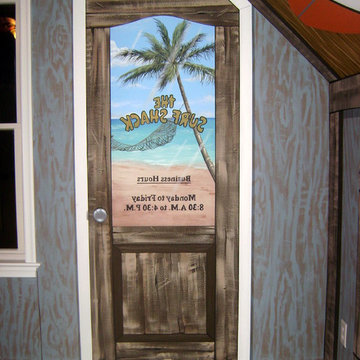 Surf Shack Room Mural by Tom Taylor of Wow Effects, in Ocean City Maryland