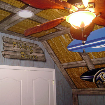 Surf Shack Room Mural by Tom Taylor of Wow Effects, in Ocean City Maryland