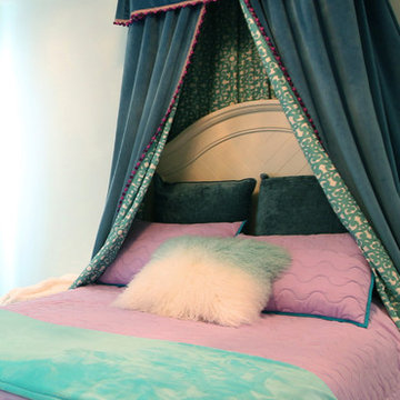 Teal and Purple Girl's Bedroom