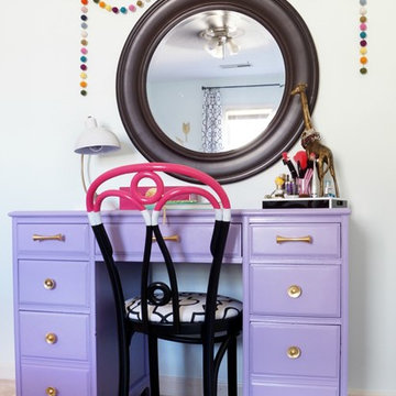 Teen Girls Room in Aqua and coral
