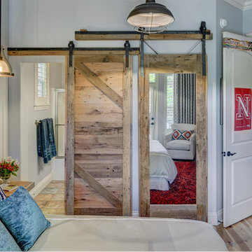 Teenage Bedroom with barnwood details, by Aubrey Pate, ASID, Julie Wait Designs