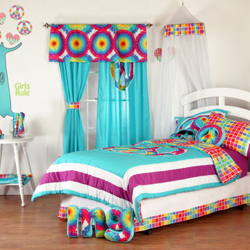 Terrific Tie Dye Kids Bedroom