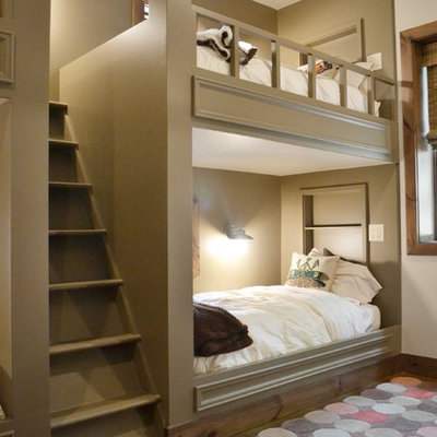 Inspiration for a contemporary gender-neutral carpeted kids' room remodel in Atlanta with gray walls
