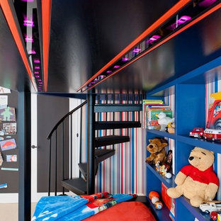 Ispirazione per una cameretta per bambini da 4 a 10 anni contemporanea