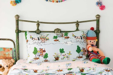 Imagen de dormitorio infantil de 4 a 10 años bohemio