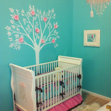 Tiffany Blue and Pink Girl's Nursery
