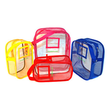 Toy Tamer Bags - Yellow, Pink, Blue & Red in Small, Medium & Large