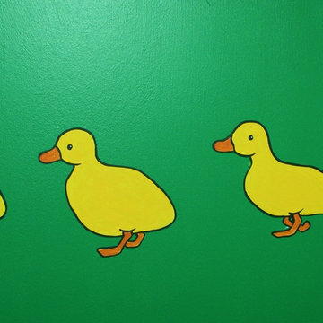 Tractor Mural - Ducklings