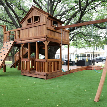 Tree house with deck