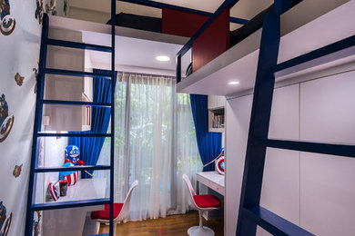 Modern kids' bedroom in Singapore.