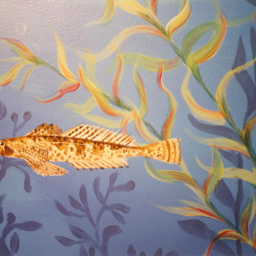 Under the Sea Coral Reef Mural in Teen's bedroom