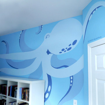 Undersea Mural for Teen Bedroom