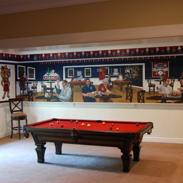 University of Arizona Sports Bar themed Mural by Tom Taylor of Wow Effects