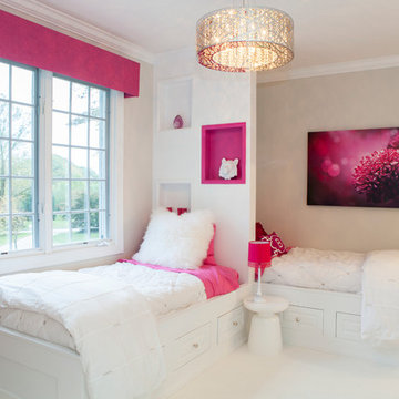 Villanova, PA: Girls Pink Accent Bedroom