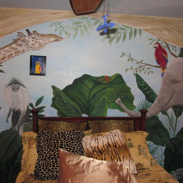 West Orange, NJ Safari Mural Boy's Bedroom