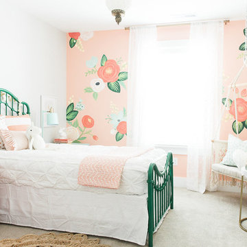 Whimsical Floral Girls Bedroom by Design Loves Detail