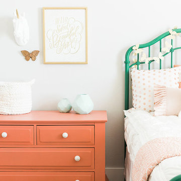 Whimsical Floral Girls Bedroom by Design Loves Detail